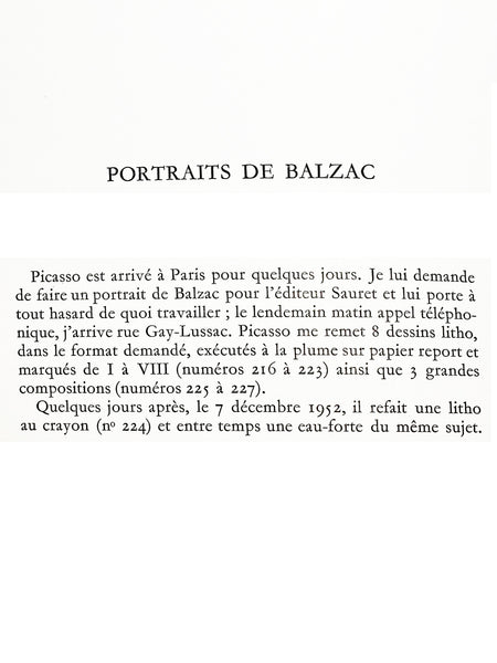 Portrait of Balzac