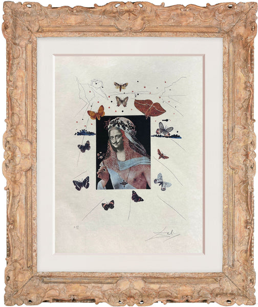 Selfportrait Surrealist with butterflies